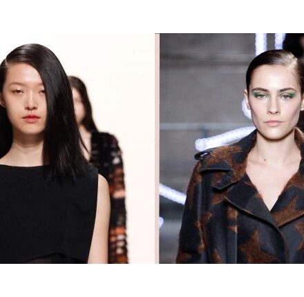 Gara di acconciature: capelli appiattiti e sciolti VS capelli appiattiti raccolti