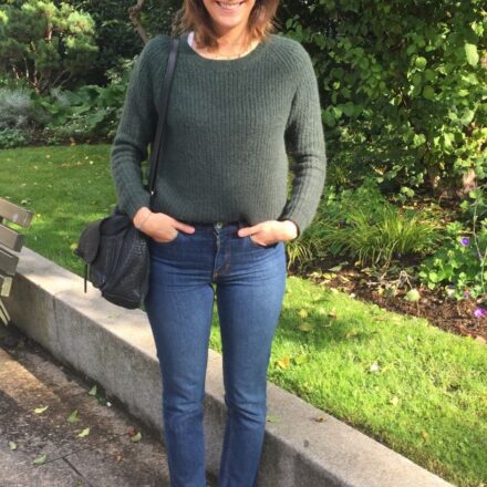 Mathilde, un look disinvolto