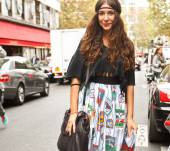 Un headband per un look hippie chic: streetstyle